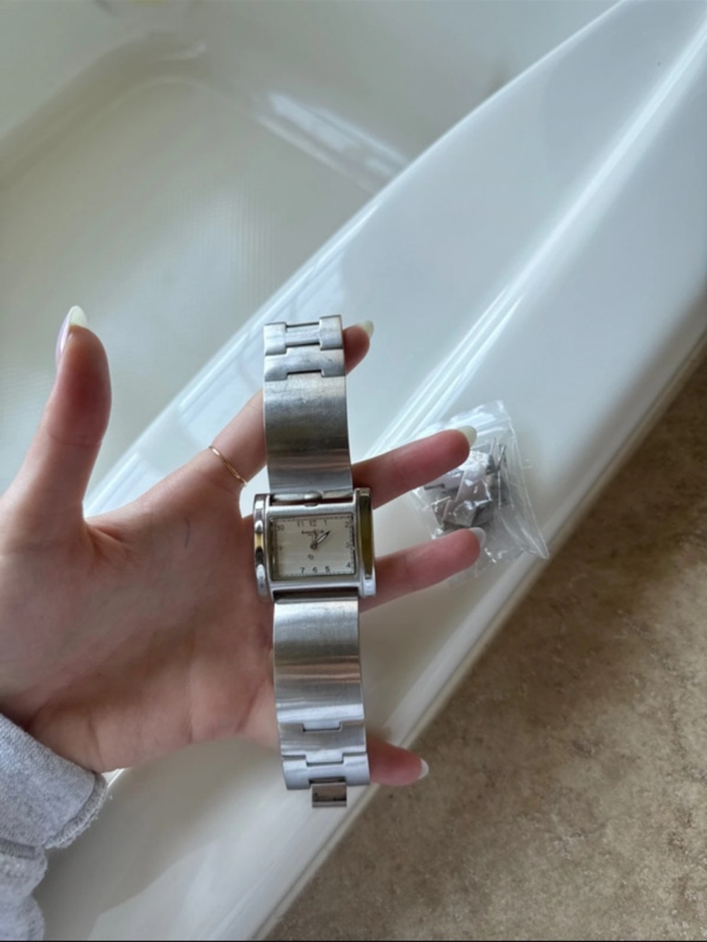 Kenneth Cole Silver Stainless Steel Women's Watch